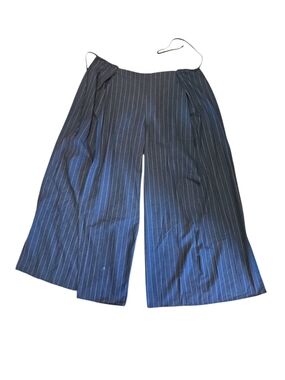 Six Crisp Days Navy Pinstripe Wide Leg Culotte Pants